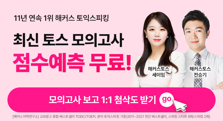 해커스영어 토스/오픽 후기